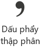 Dấu phân cách thập phân